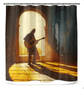 Luxury SurArt 117 shower curtain adding elegance and sophistication to bathroom spaces